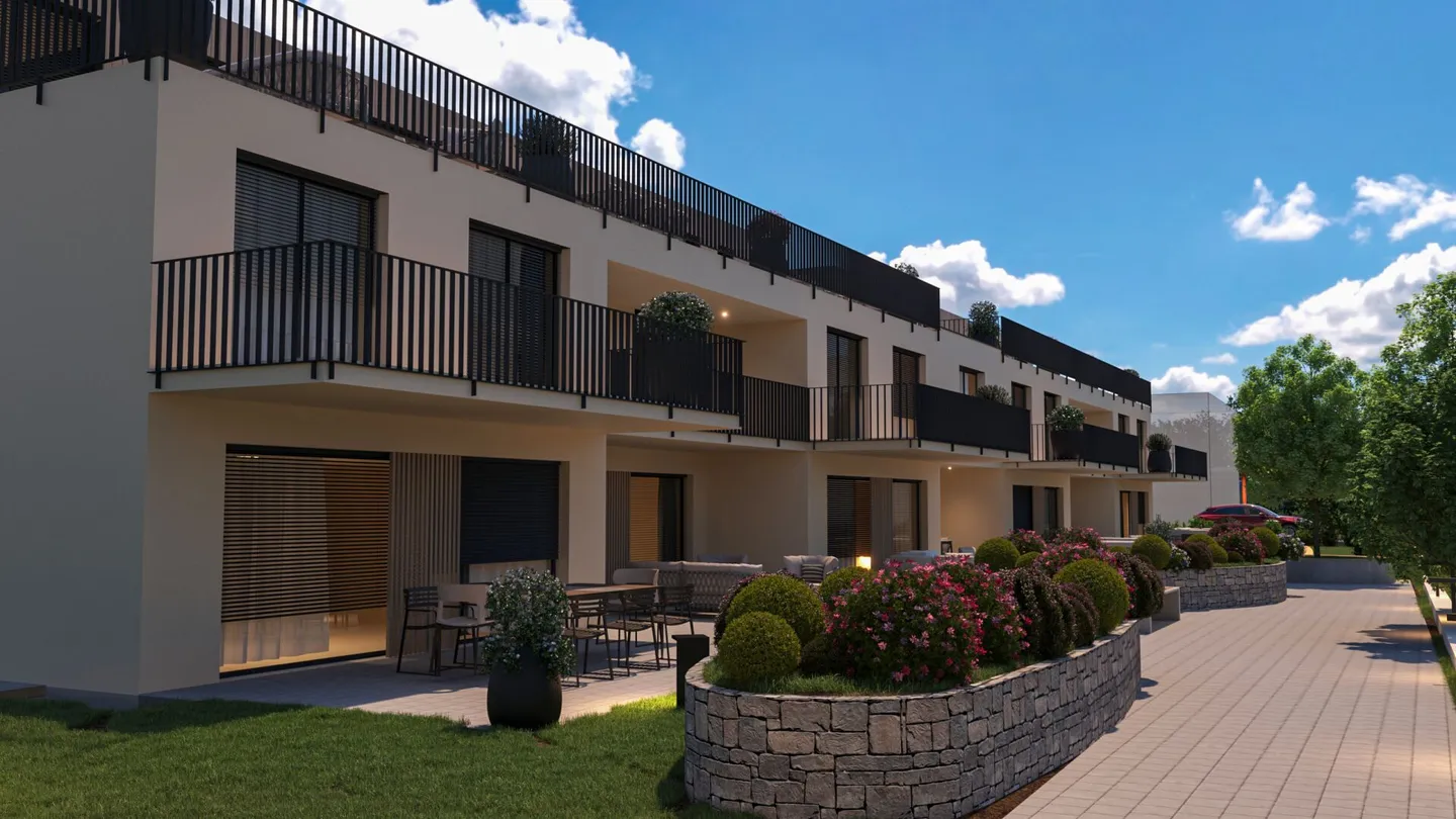 Moderno appartamento giardino di 5,5 stanze con camera matrimoniale, bagno en suite, loggia e balcone - Foto 23 di 29