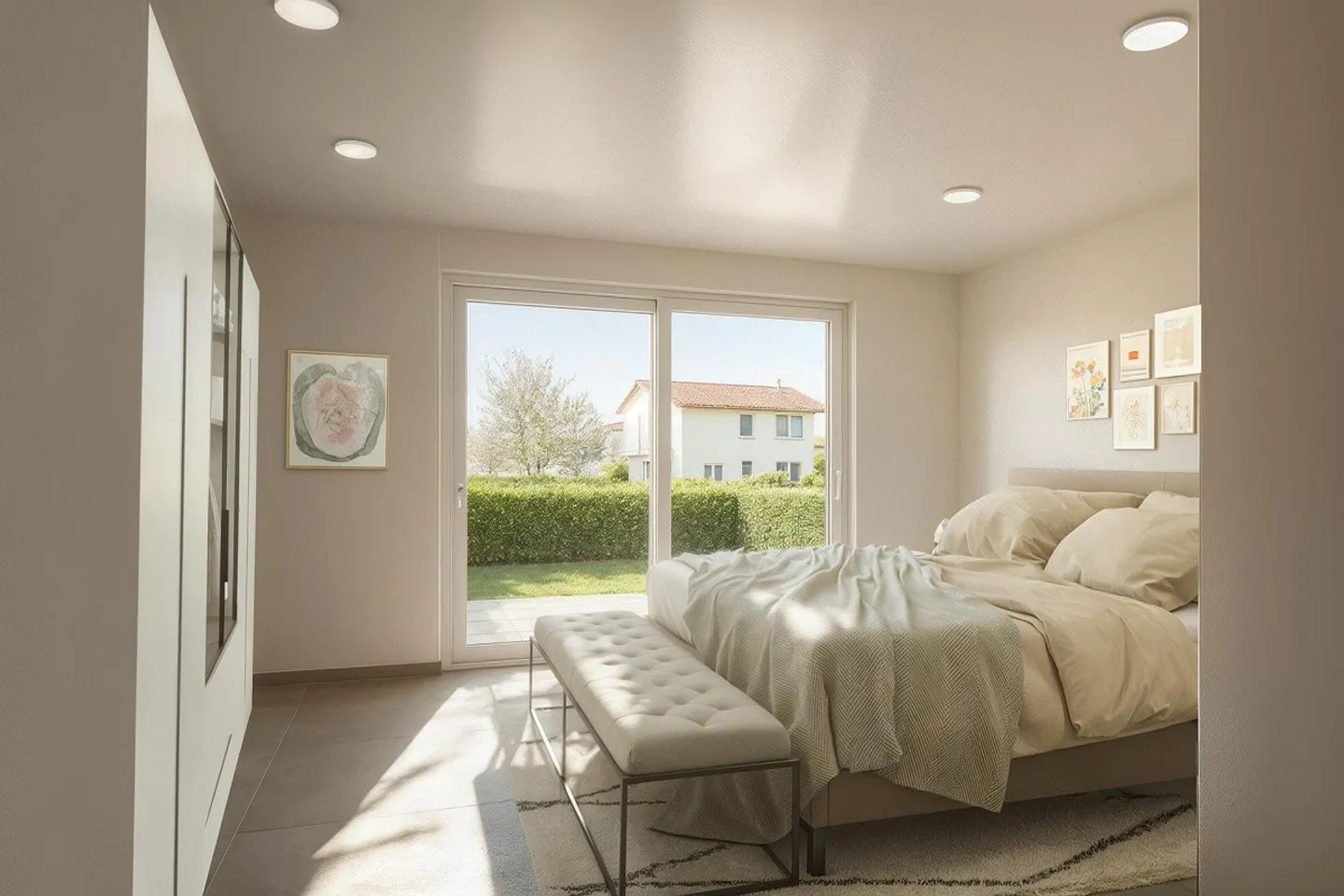 Modern 3.5 rooms in a new construction residence - Photo 3 of 8