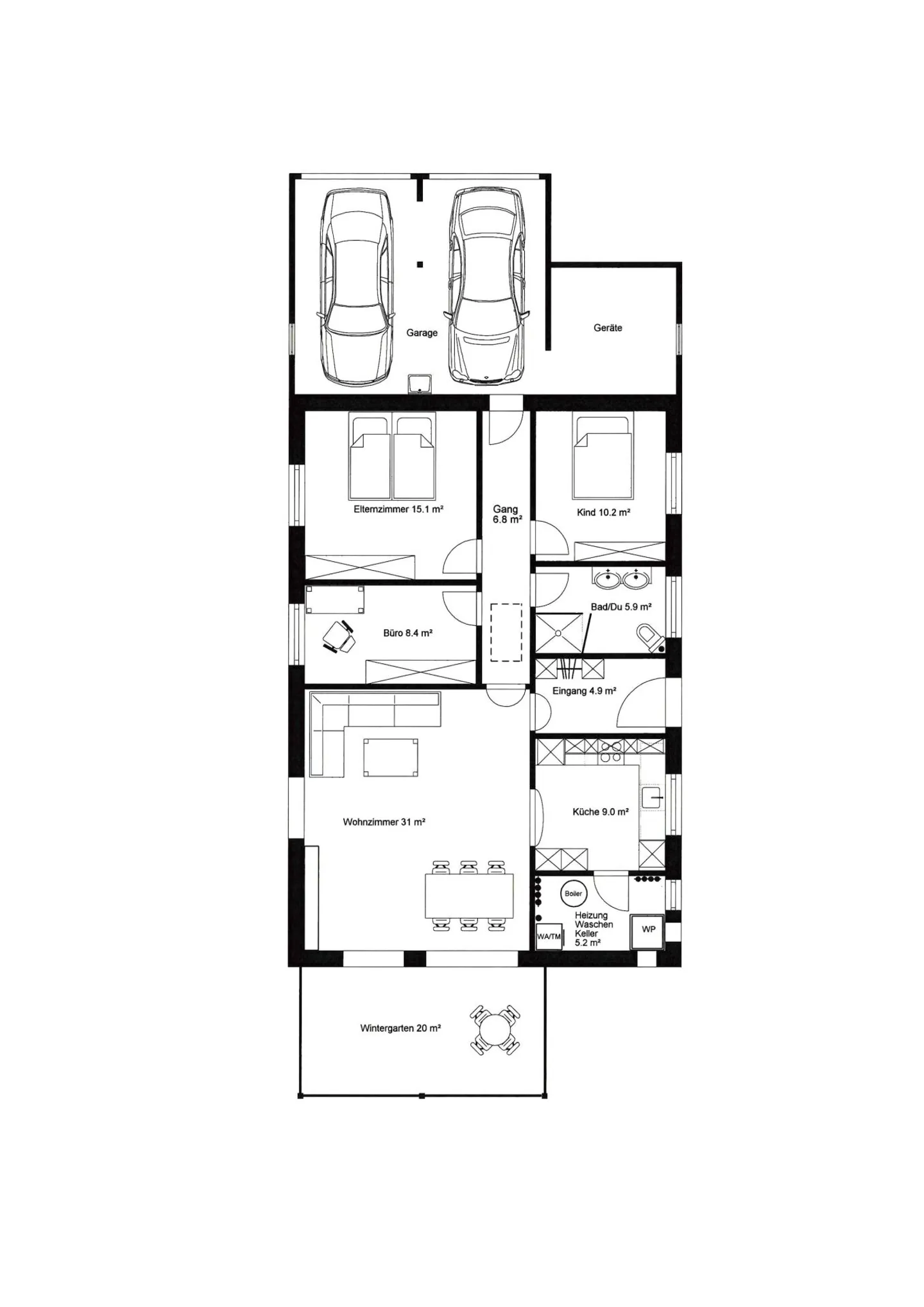 Bungalow indépendant de 4 1/2 pièces avec véranda dans un emplacement ensoleillé et central - Photo 17 sur 17