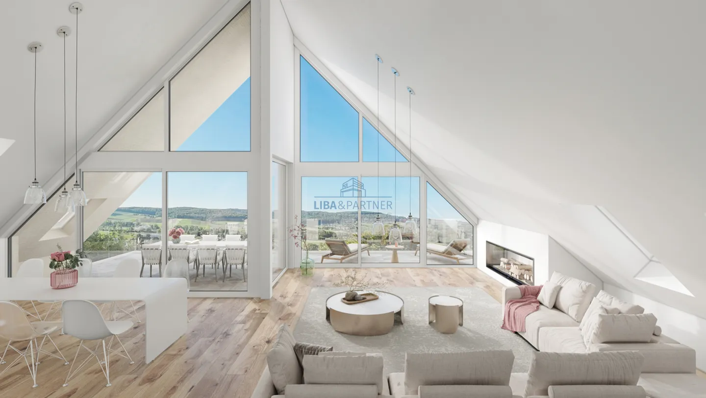 The View - Architektur, Raum & Aussicht in Perfektion - 4.5-Attika-Whg - Foto 1 von 8