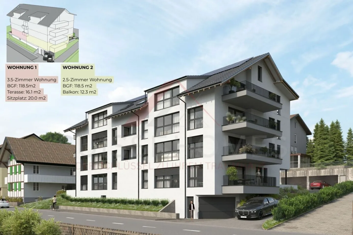 Appartamento di 3,5 stanze con patio «RESIDENCE CENTRO» Sud - Foto 18 di 18