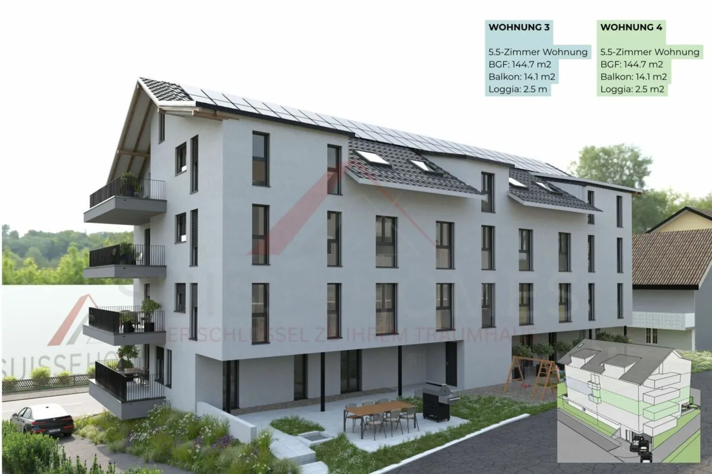 Vivere di alta qualità con stile e spazio - Appartamento di 5½ stanze «RESIDENCE CENTRO» Sud - Foto 11 di 15