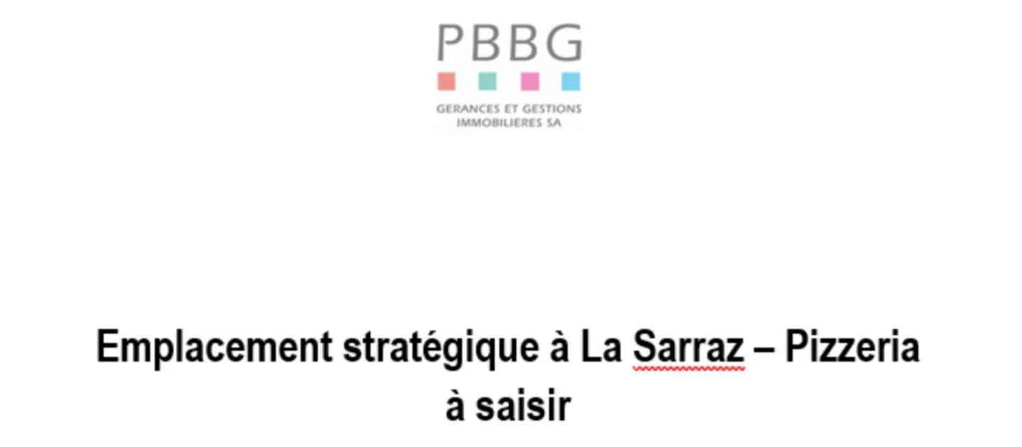 Strategic location in La Sarraz – Pizzeria to take over - Photo 1 of 1