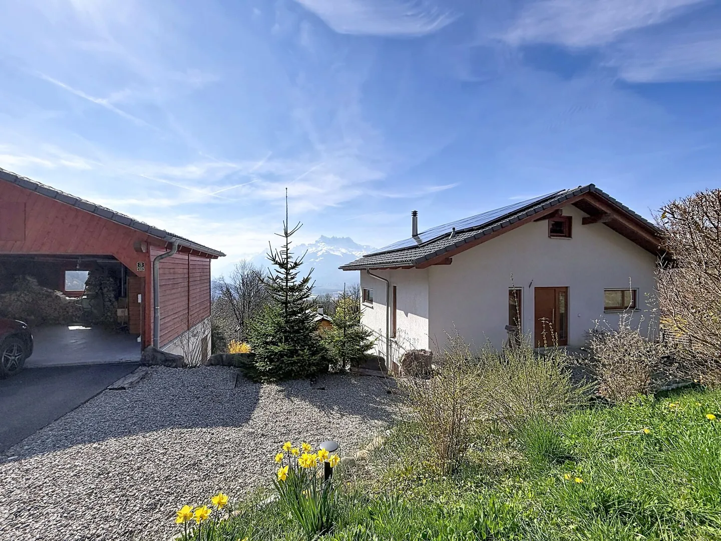 Magnificent architect-designed villa with spectacular panoramic view of the plain and the Dents-du-Midi - Photo 22 of 23