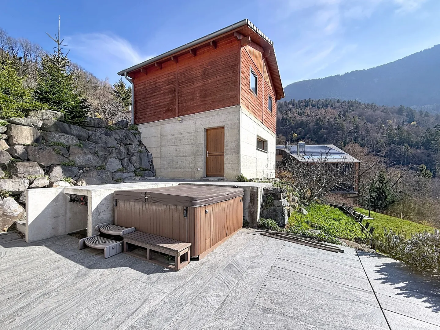 Magnificent architect-designed villa with spectacular panoramic view of the plain and the Dents-du-Midi - Photo 19 of 23