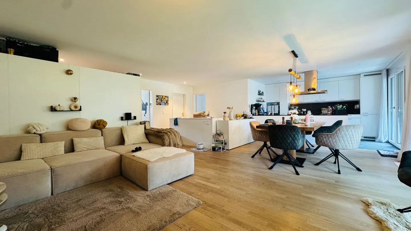 Family Dream with Garden: Bright 6.5-Room Apartment with Loggia and Garage - Photo 5 of 15