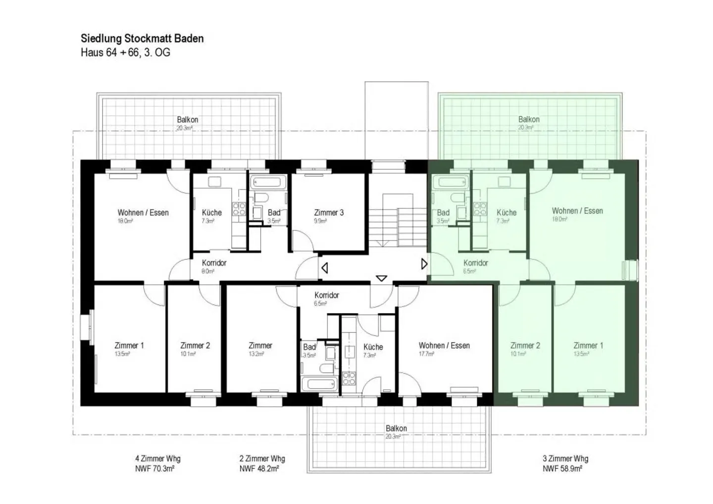 Appartement lumineux de 3 pièces à louer - Photo 2 sur 7