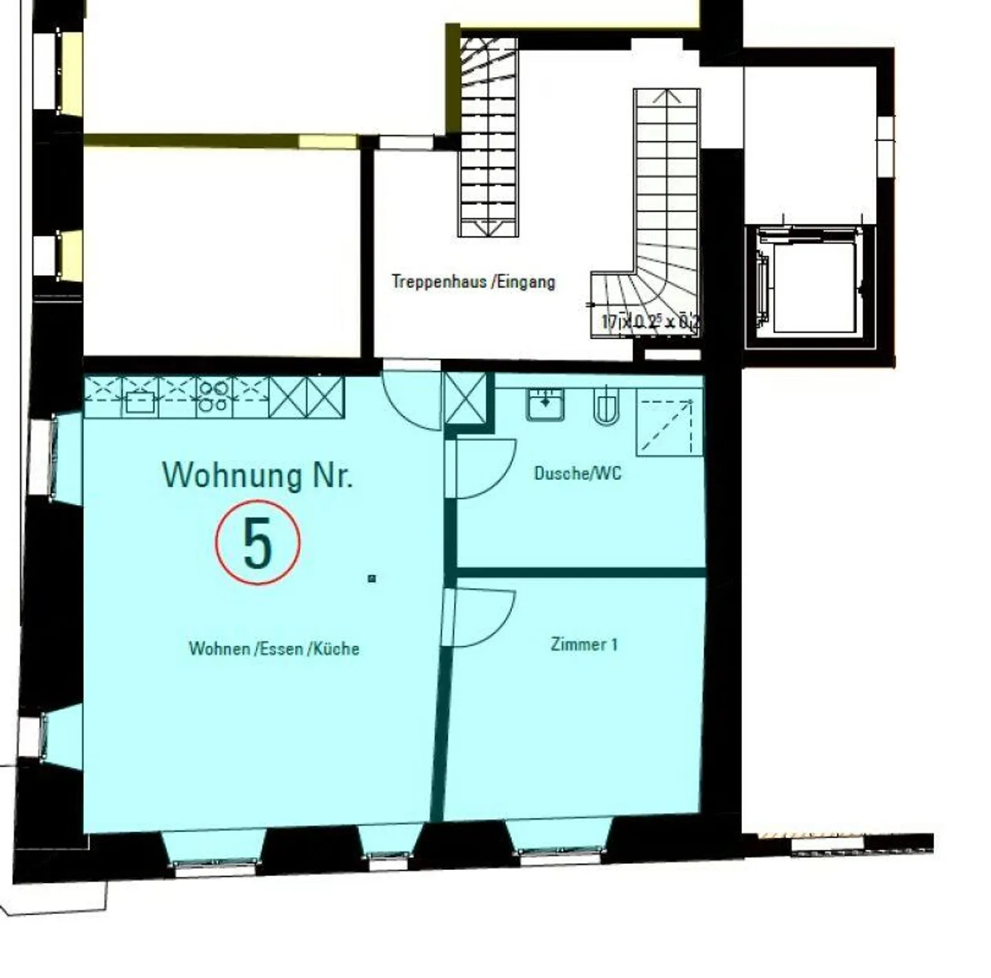 Appartement spacieux et moderne dans la ville de Neunkirch - Photo 5 sur 5