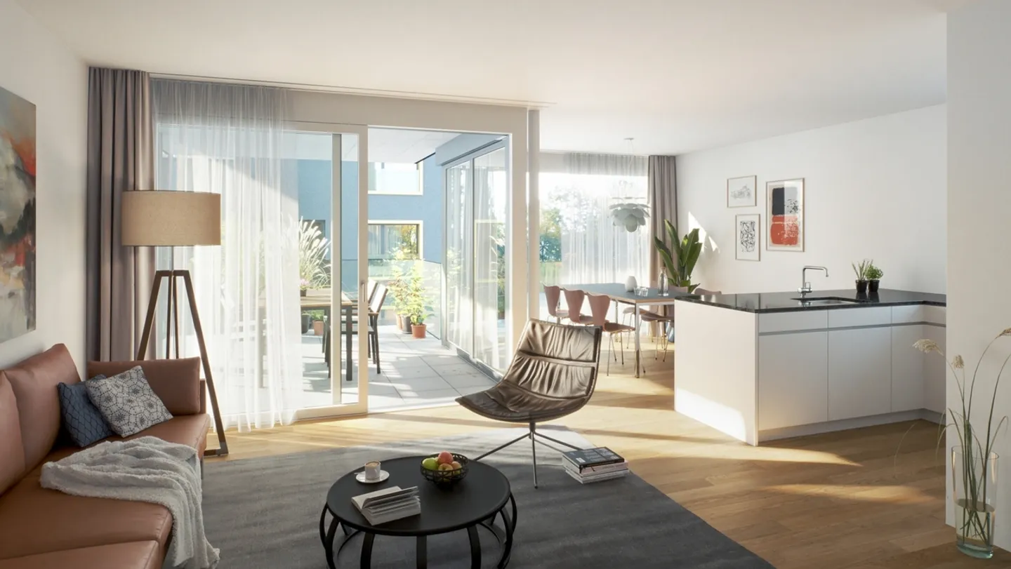 Moderne Neubau 2.5-Zimmer Wohnung - Foto 3 von 3