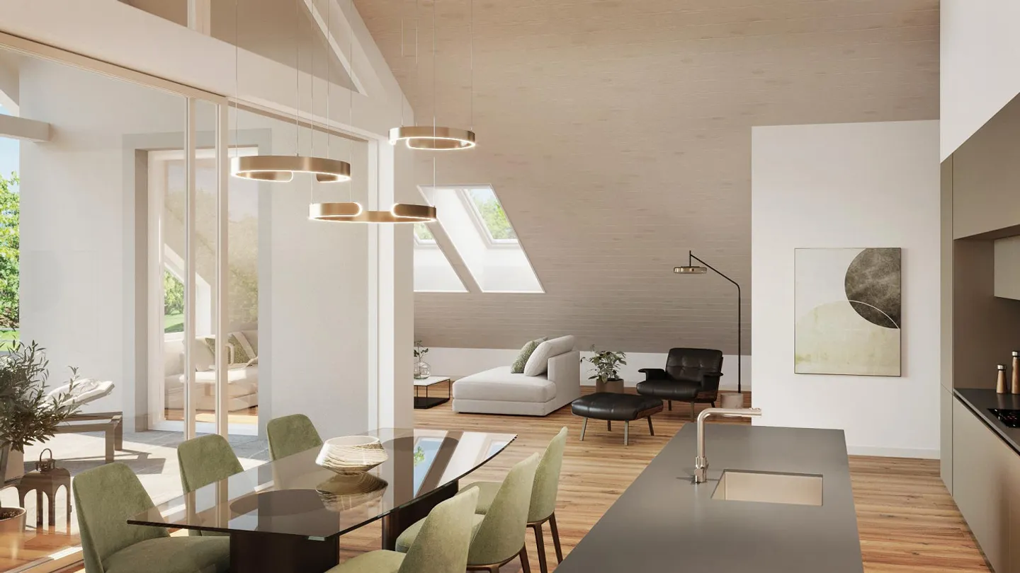 Appartement de 3,5 pièces au dernier étage - habiter avec style et vue (W3.5) - Photo 3 sur 7