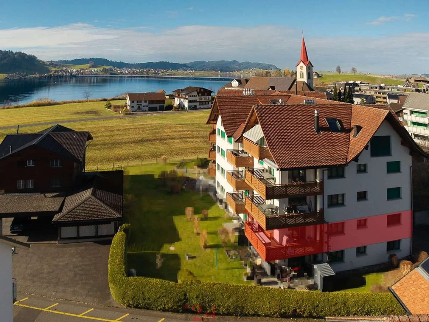 Appartement lumineux de 4,5 pièces avec vue sur le lac et panorama alpin - Photo 1 sur 12