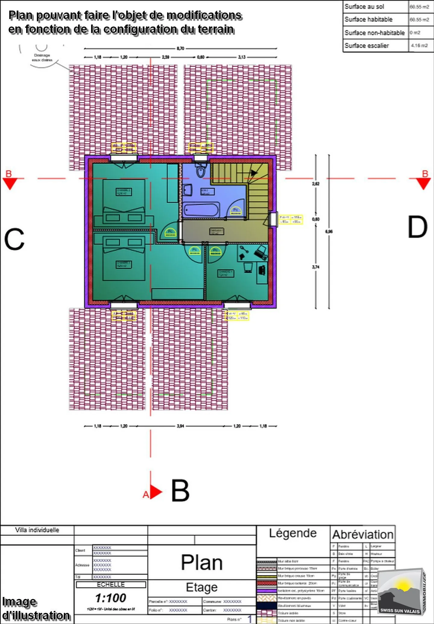 SAXON Je suis le projet VIRGINIA Villa 5.5 pièces de 173 m² terrain 1'000 m² - Photo 18 sur 25