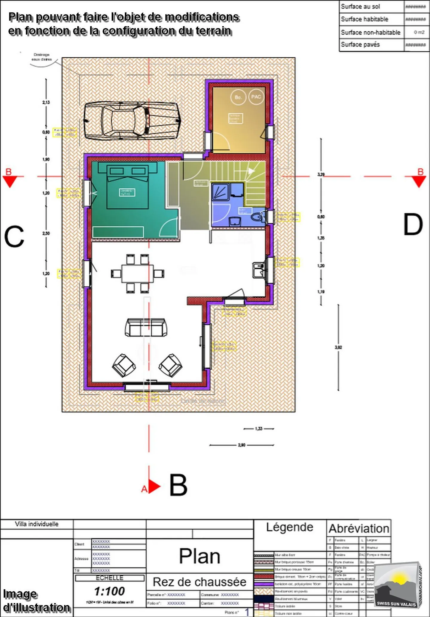 SAXON Je suis le projet VIRGINIA Villa 5.5 pièces de 173 m² terrain 1'000 m² - Photo 17 sur 25