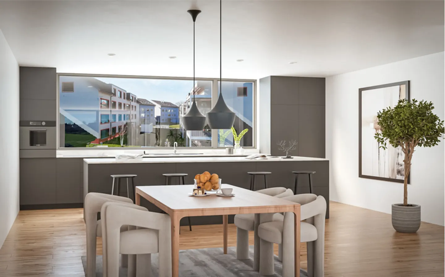 2.2 Appartement moderne 4.5 pièces au 2ème étage Confort et vue à Fraubrunnen - Photo 6 sur 8