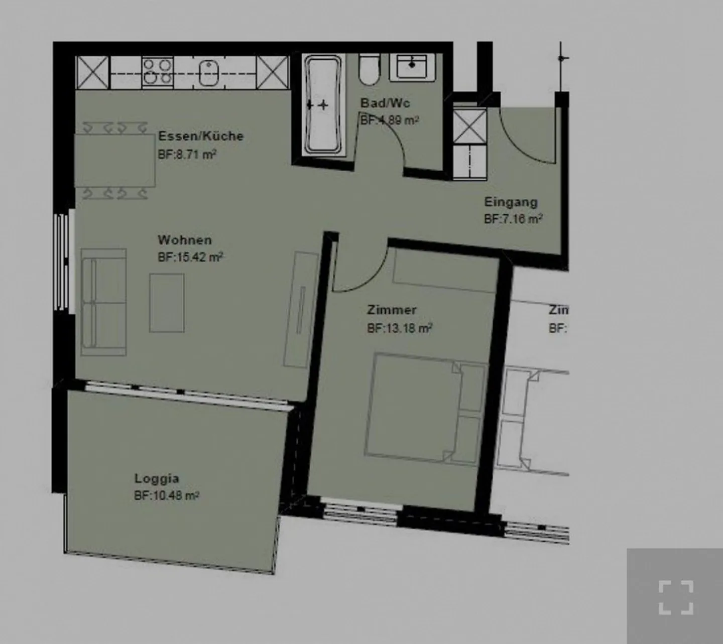 Moderne 2.5 Zimmer-Wohnung - Foto 5 von 5