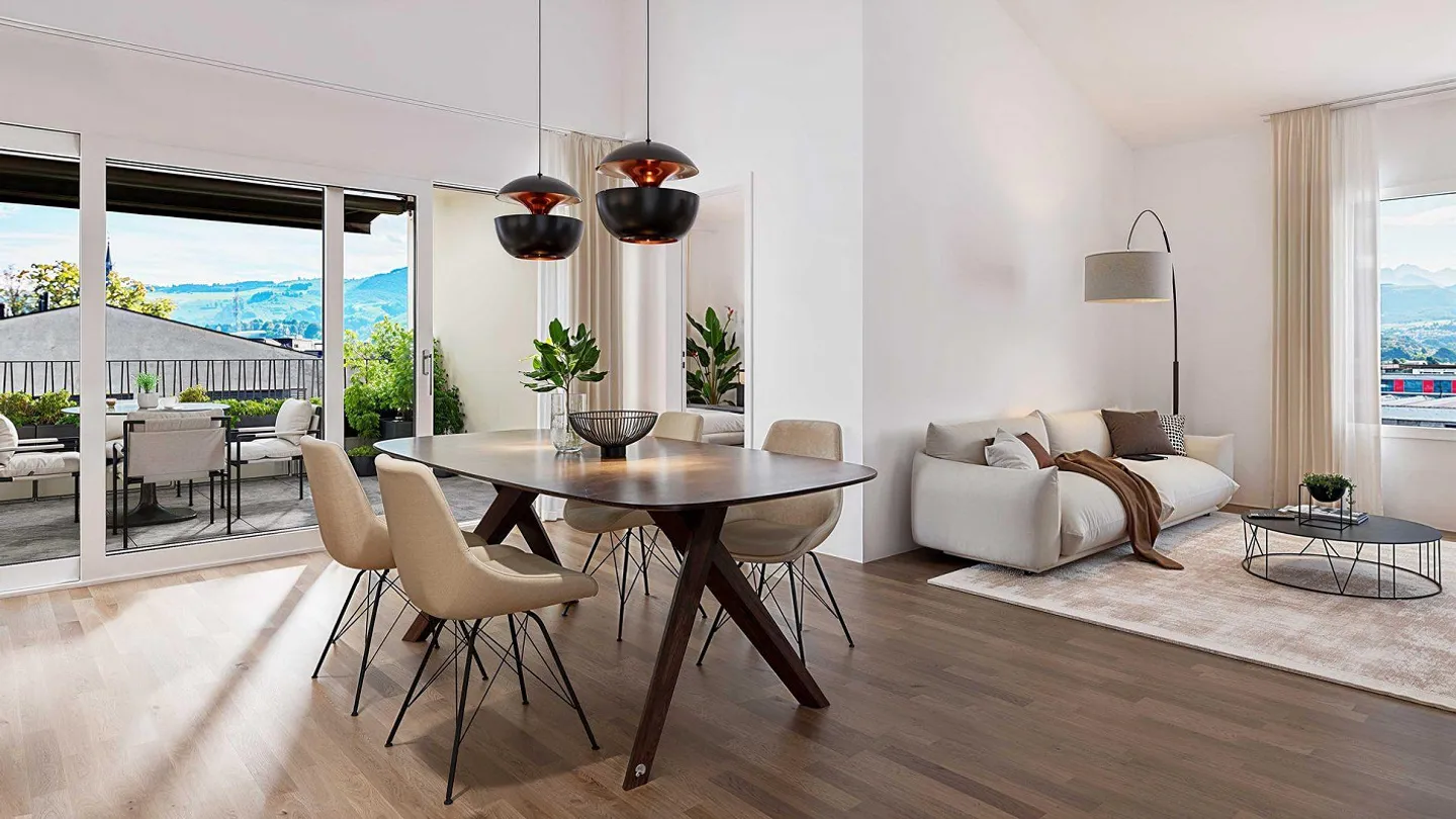 2½-Zimmer-Dachwohnung mit tollen Überhöhen - Foto 5 von 12