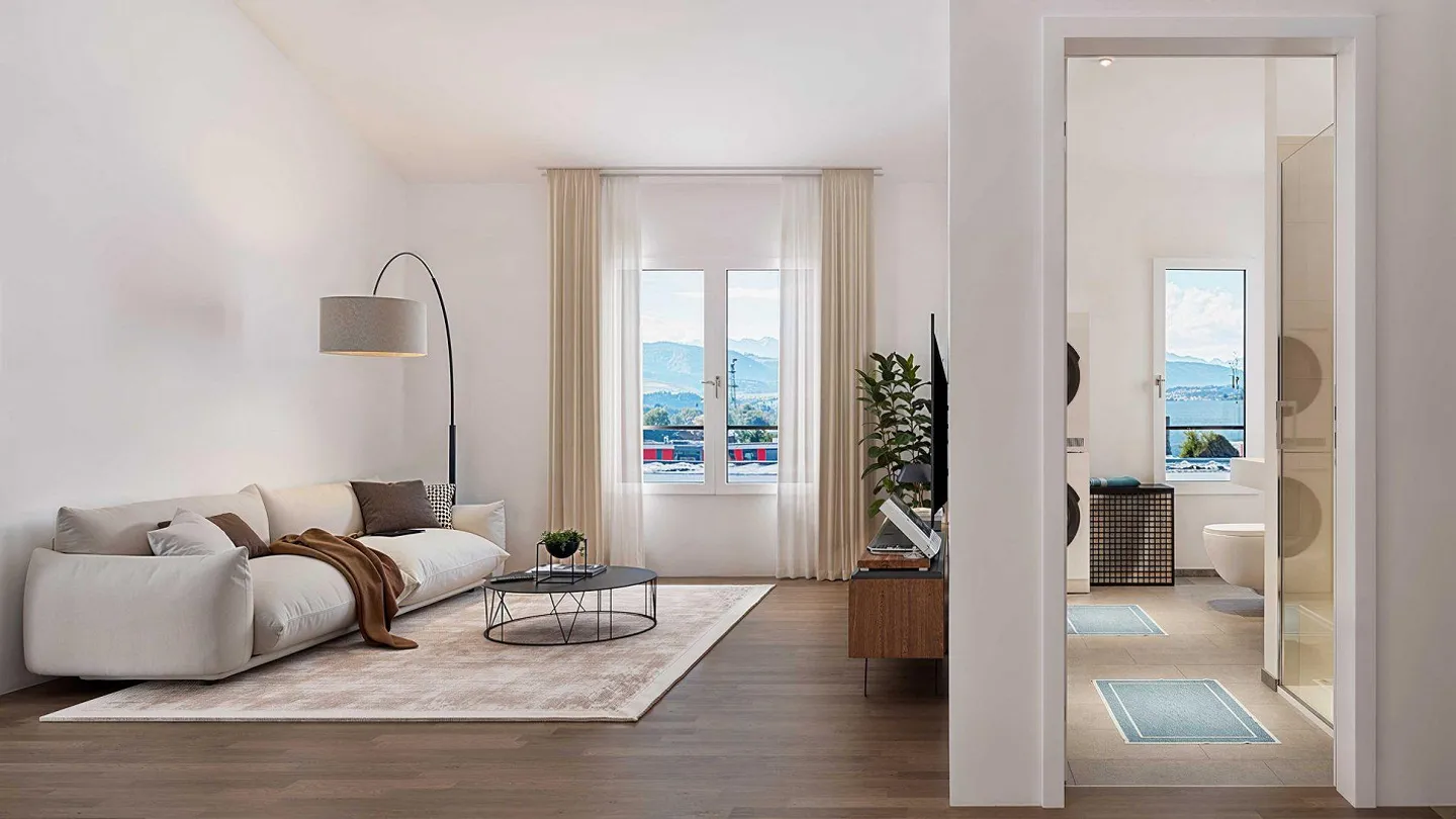 2½-Zimmer-Dachwohnung mit tollen Überhöhen - Foto 8 von 12