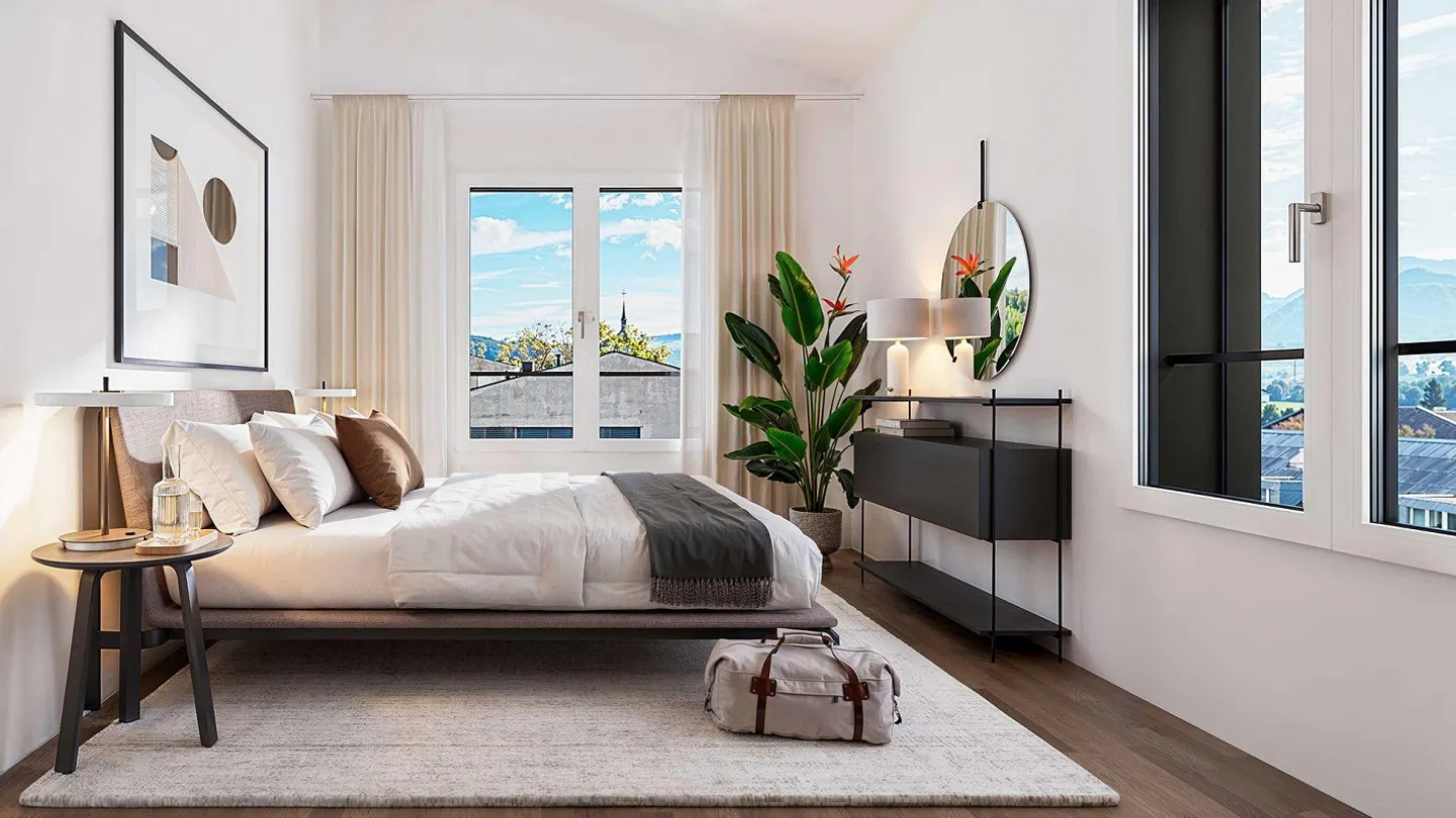 2½-Zimmer-Dachwohnung mit tollen Überhöhen - Foto 9 von 12