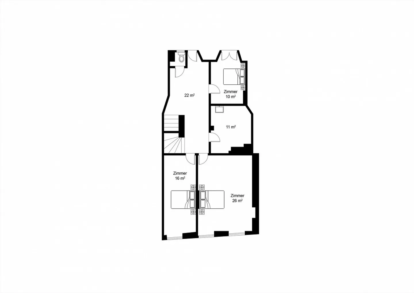 Appartement unique de 2 pièces dans la vieille ville de Chur – Première location - Photo 8 sur 8