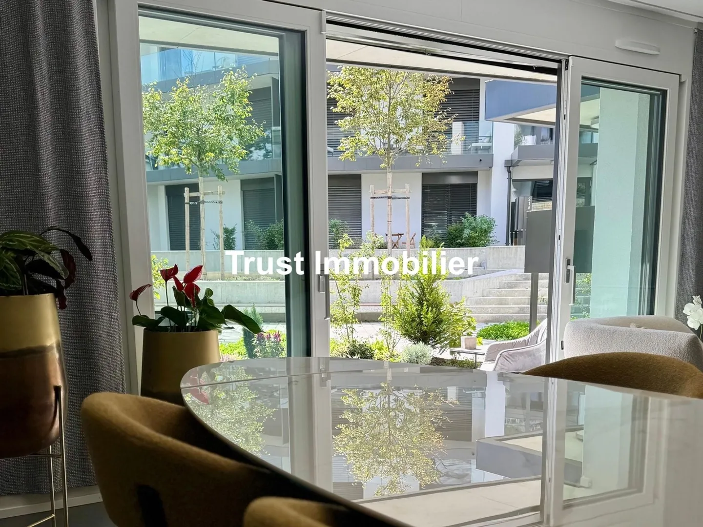 Modernes 5-Zimmer-Apartment mit privater Terrasse - Chambésy - Foto 3 von 6