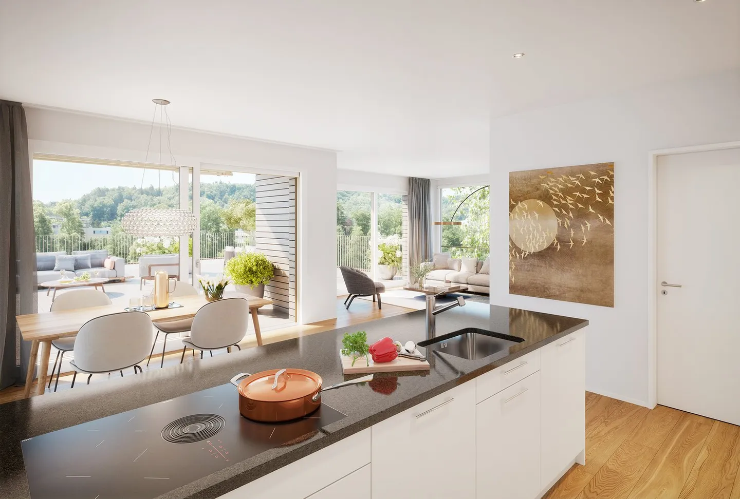 Exclusive living with a view of the Limmat in Nussbaumen - Photo 5 of 11