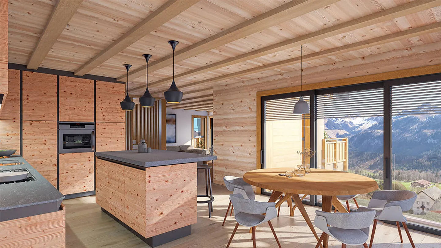 Architektonisches Chalet in Fribourg - Foto 4 von 6