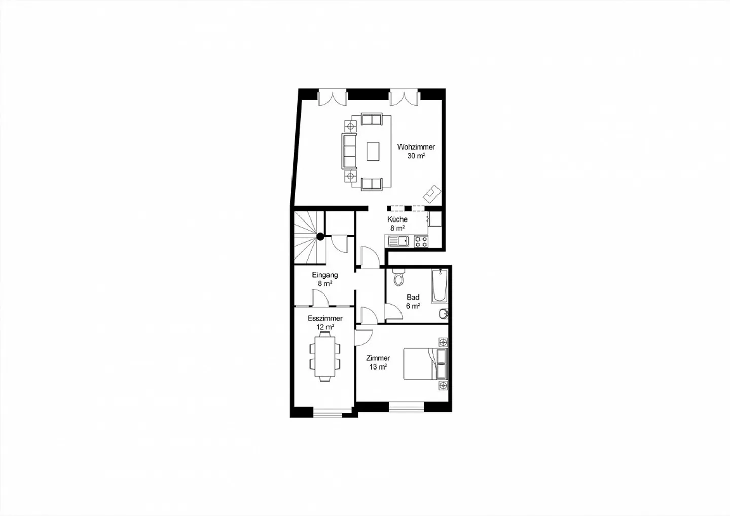 Grande Maisonette avec Balcon Français - Photo 13 sur 13