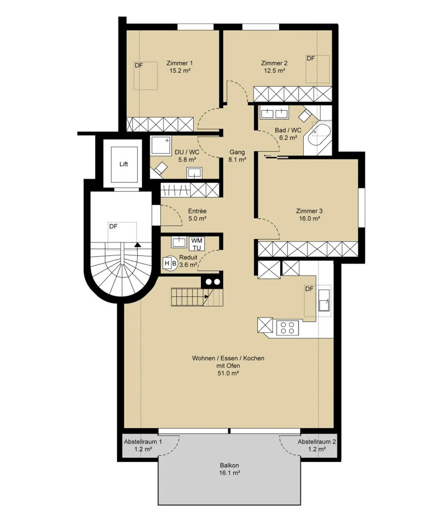 Appartement sous les combles central avec galerie - Photo 9 sur 11