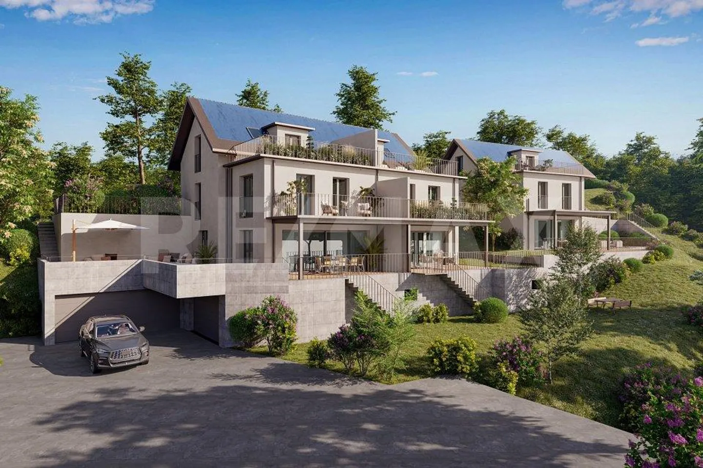 Vivre Aujourd'hui : Maisons Jumelées Stylées de 6.5 Pièces en Nouvelle Construction - Photo 1 sur 8