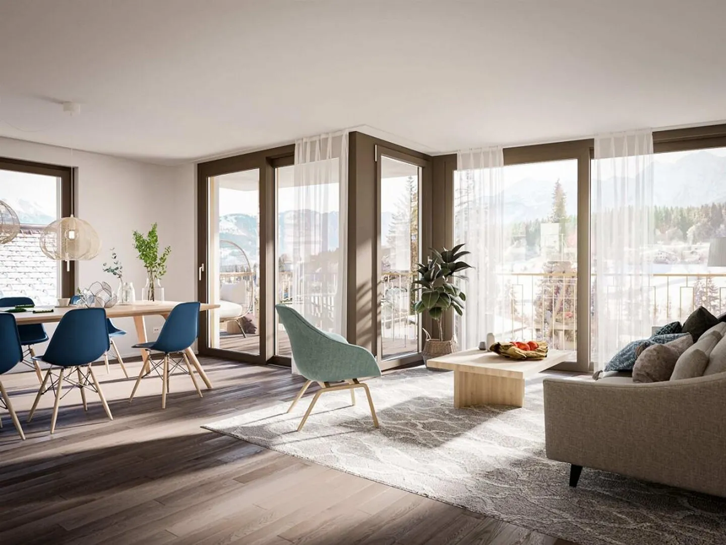 Appartamento vacanze sul tetto con vista e possibilità di design a Flims - Foto 2 di 4