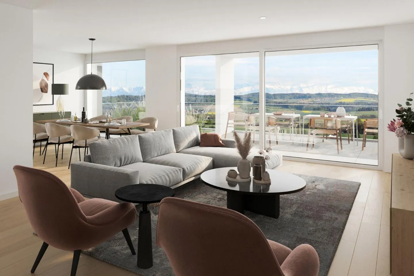 Fehr Real Estate - Modern 4½-Room Terraced Houses with Panorama - Photo 1 of 9