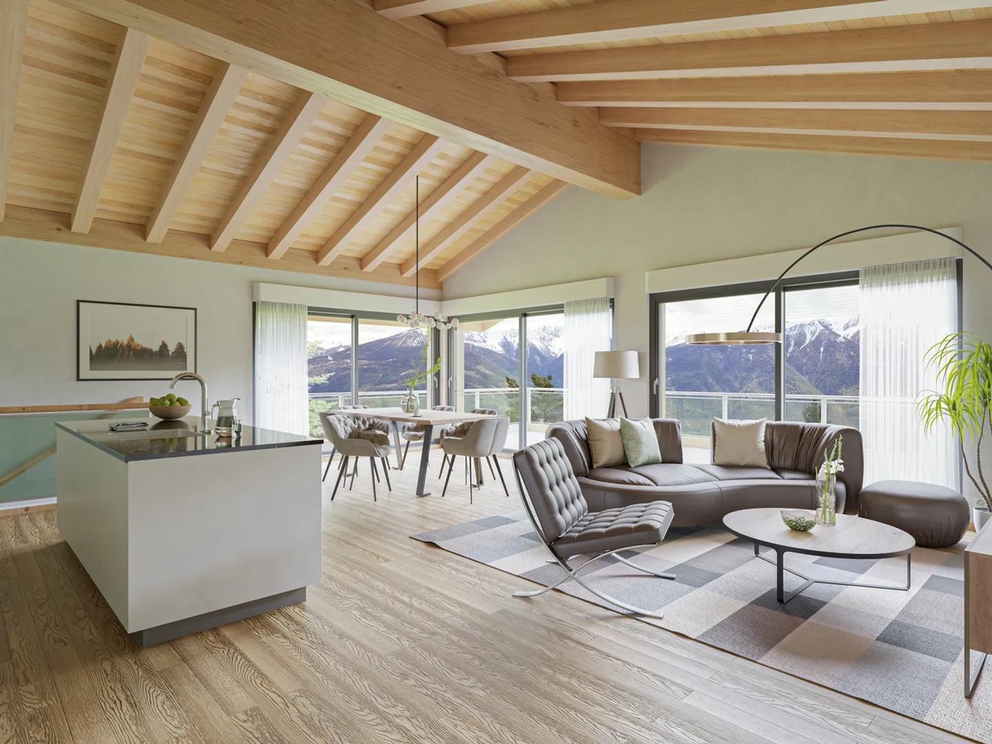 For Sale 4.5 Room Duplex Chalets Ovronnaz - Photo 2 of 4