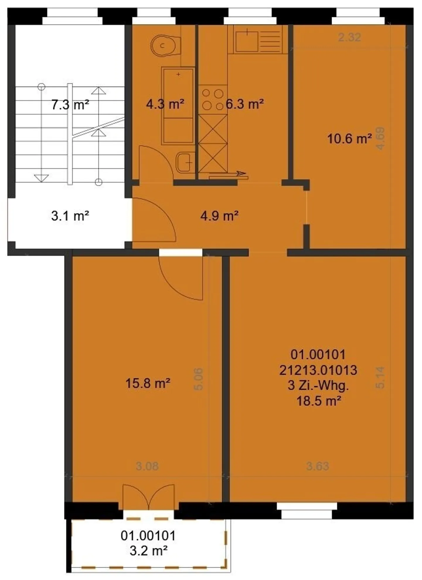 Charming 3-Room Apartment - Photo 9 of 9