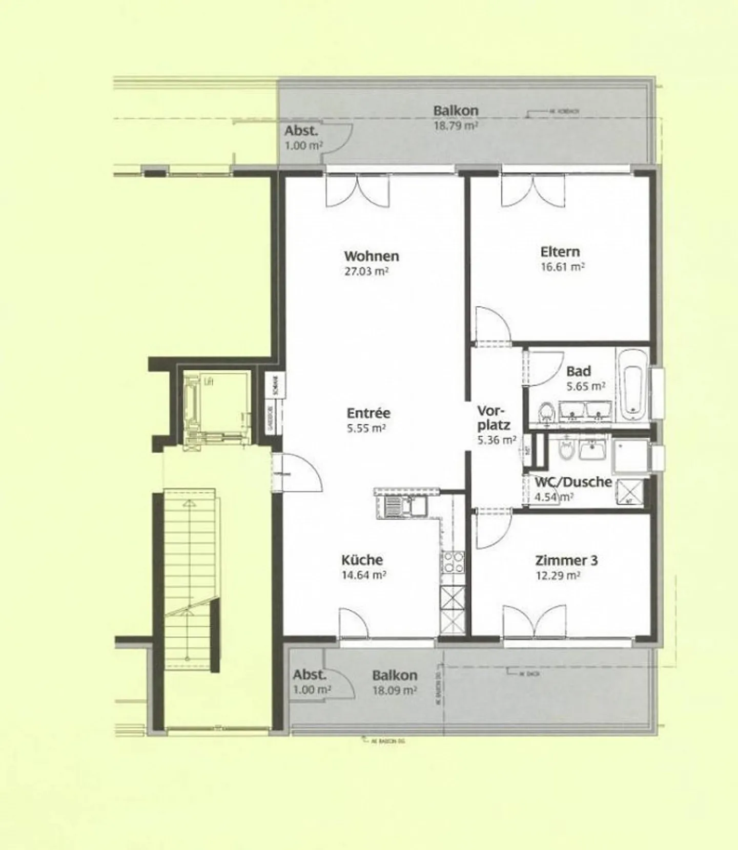 Appartement spacieux avec deux balcons - Photo 8 sur 8