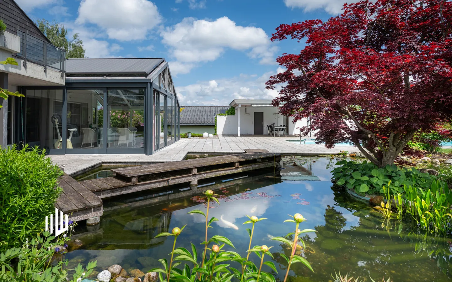 ImmoWyss - Vivre avec Style : Villa dans le Vert avec Parc et Piscine - Photo 6 sur 8