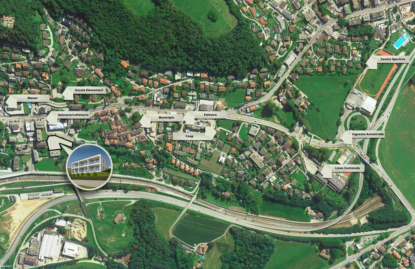 3.5 locali di nuova costruzione a Vezia - Photo 6 sur 8