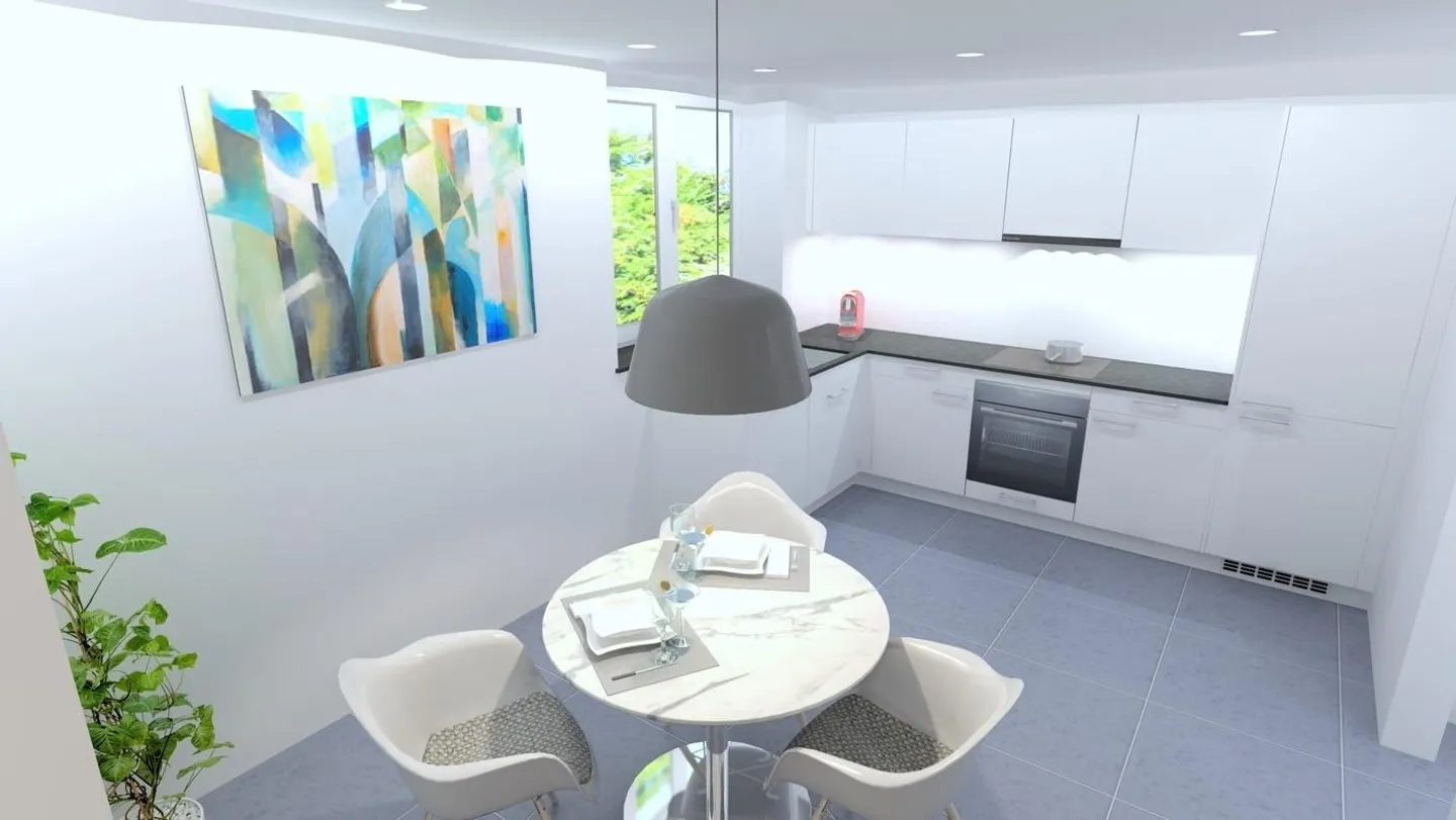 Appartement 2 pièces entièrement rénové dans un emplacement central - Photo 2 sur 5