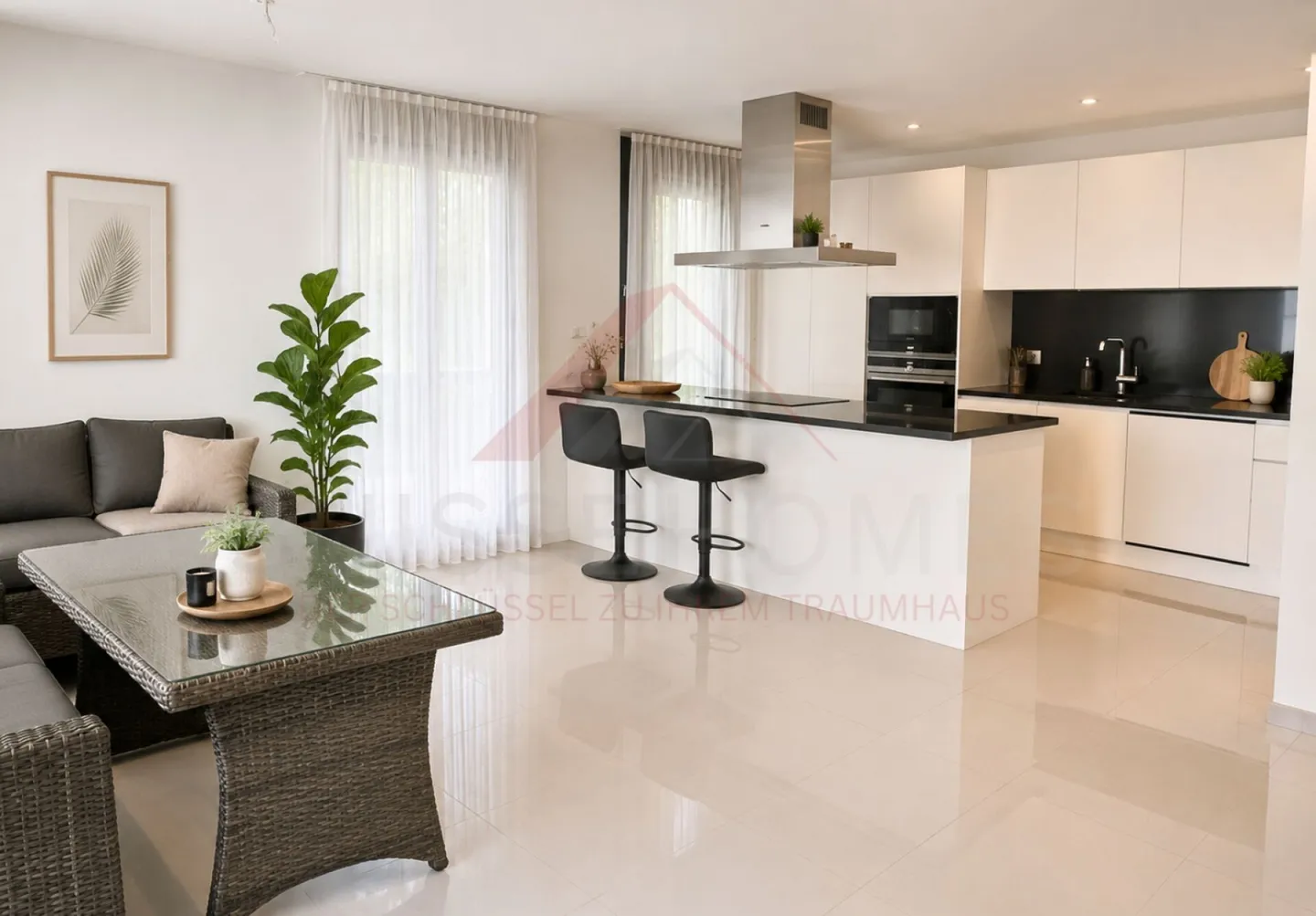 Bright 4.5-room condominium on the 2nd floor with a wide view - Photo 5 of 12