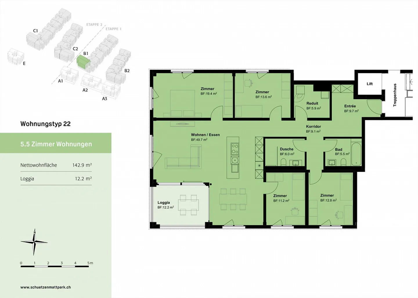 Condominium spacieux de 5,5 pièces avec beaucoup de confort - Photo 9 sur 10