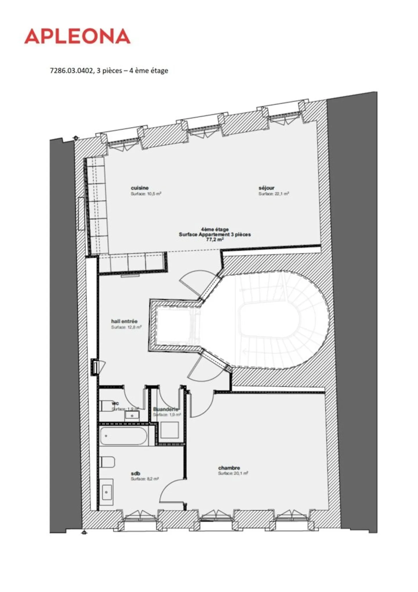 Wunderschöne 3-Zimmer-Wohnung im Herzen der Innenstadt - Foto 12 von 12