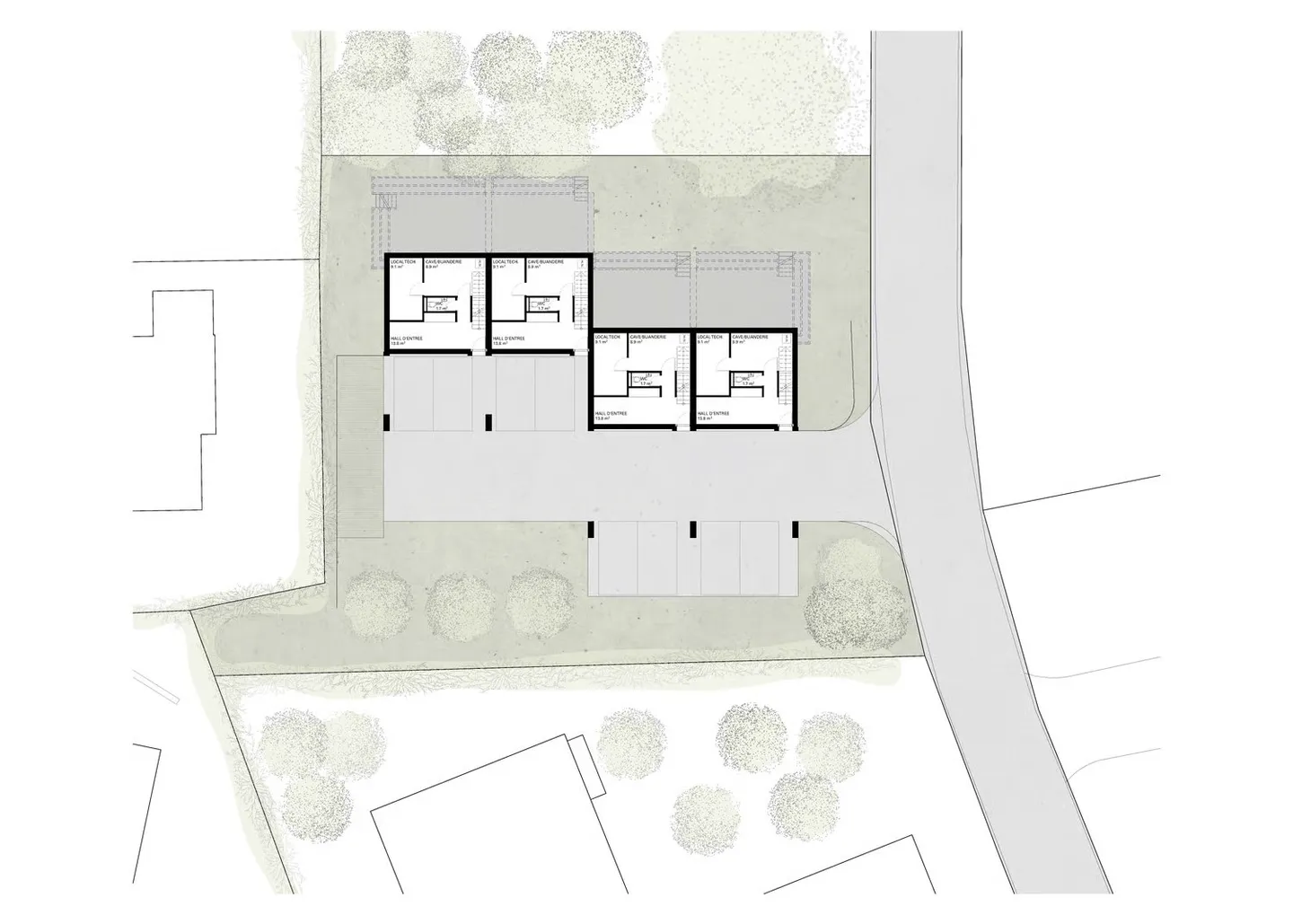 Architecture et beaux volumes | Villa C du projet Pra Vinea à Corminboeuf - Foto 16 di 19