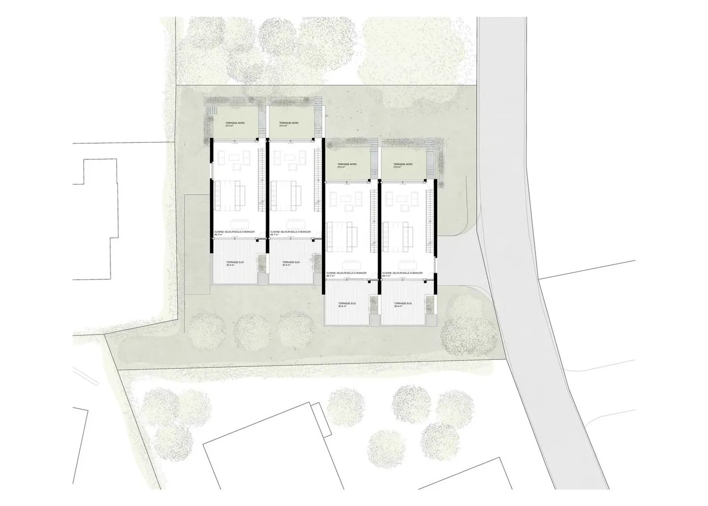 Architecture et beaux volumes | Villa C du projet Pra Vinea à Corminboeuf - Foto 17 di 19