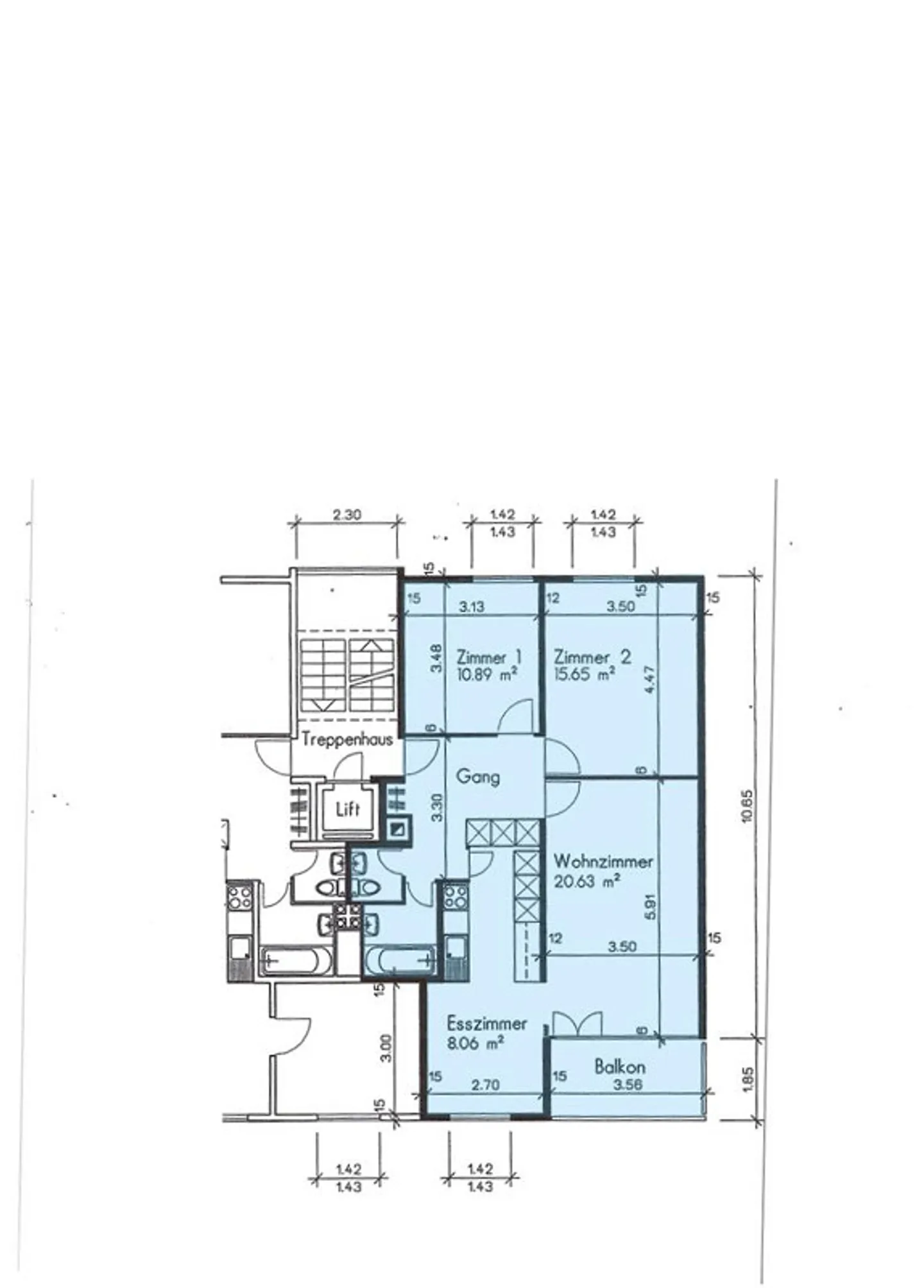 Appartement lumineux de 3,5 pièces avec balcon dans un environnement verdoyant et un emplacement central - Photo 12 sur 12