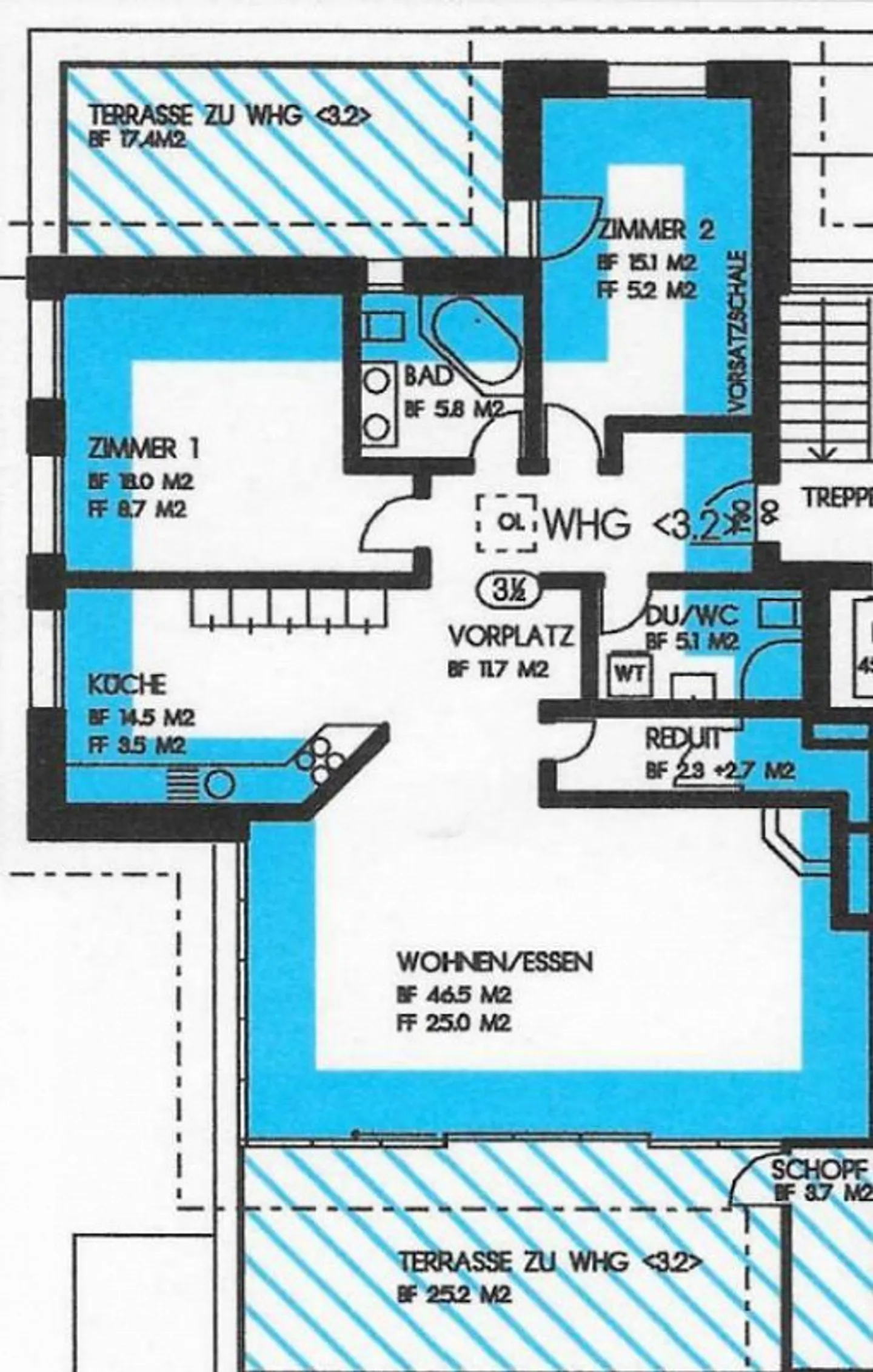 Exklusive 3.5 Zimmer Attikawohnung mit Kamin und 2 Terassen und 2 Gara - Foto 11 von 11
