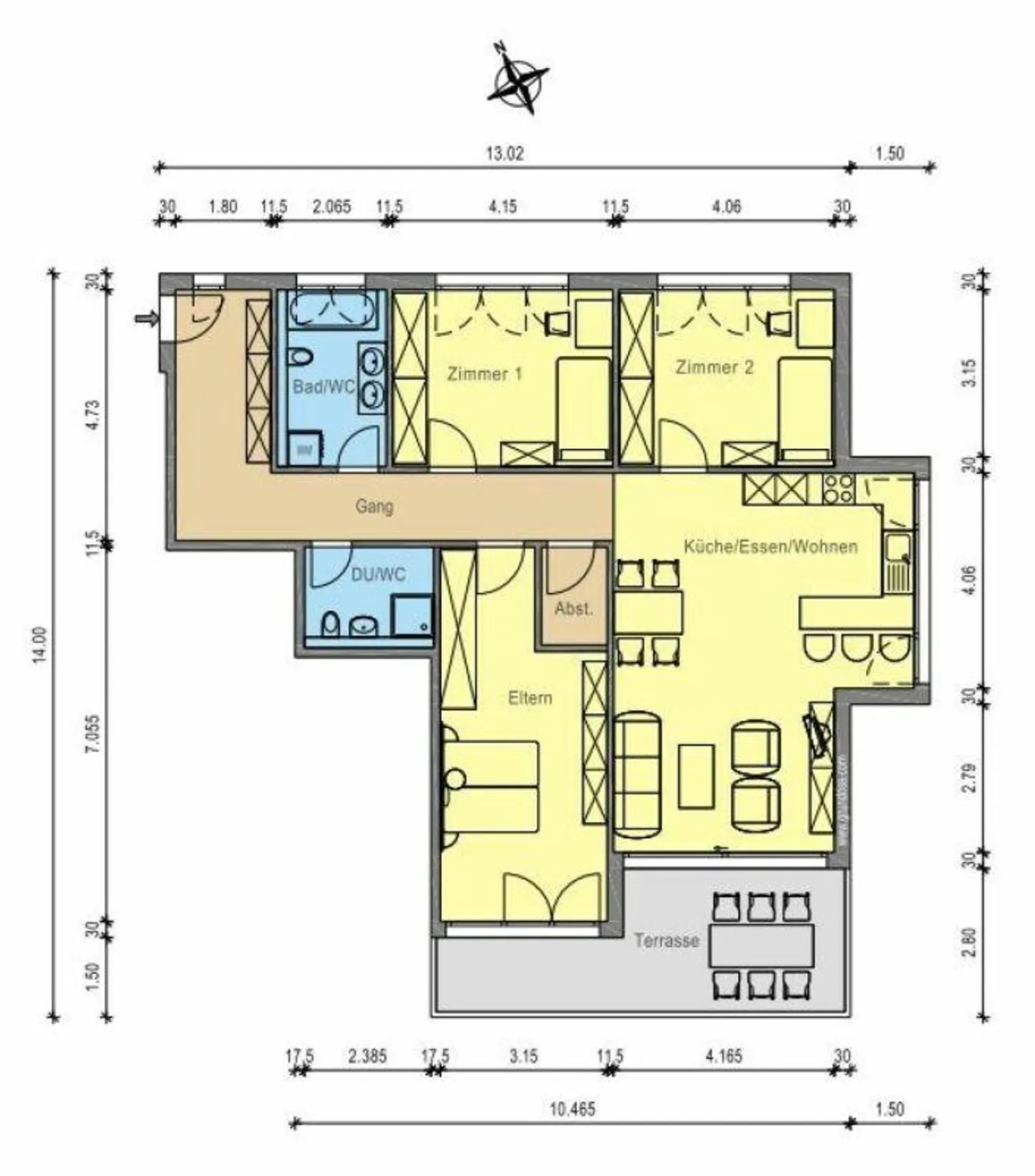 Appartement spacieux de 4,5 pièces au 1er étage - Photo 9 sur 9