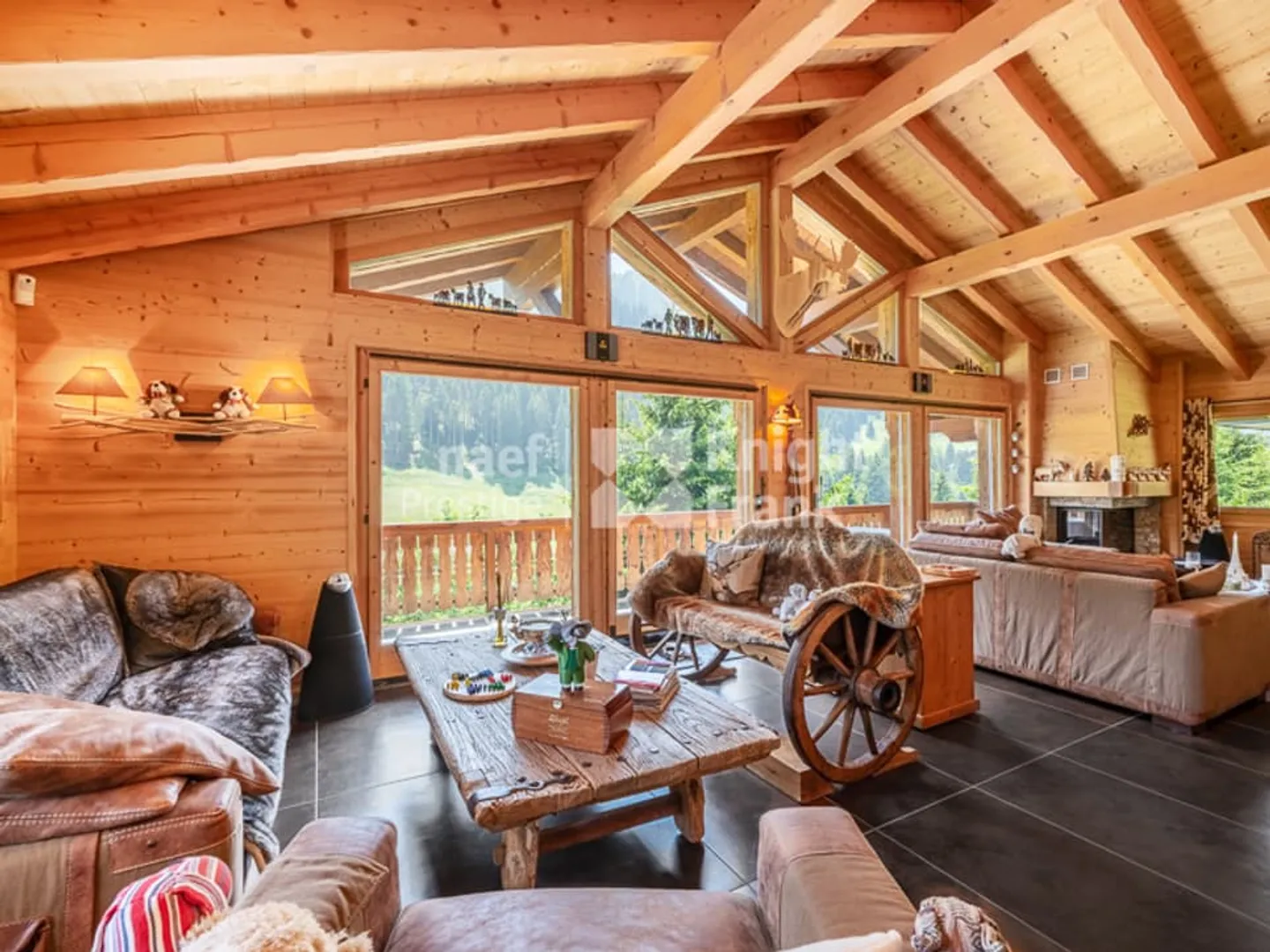 Magnificent 5.5-room chalet with high-end finishes for sale in Morgins - Photo 8 of 13