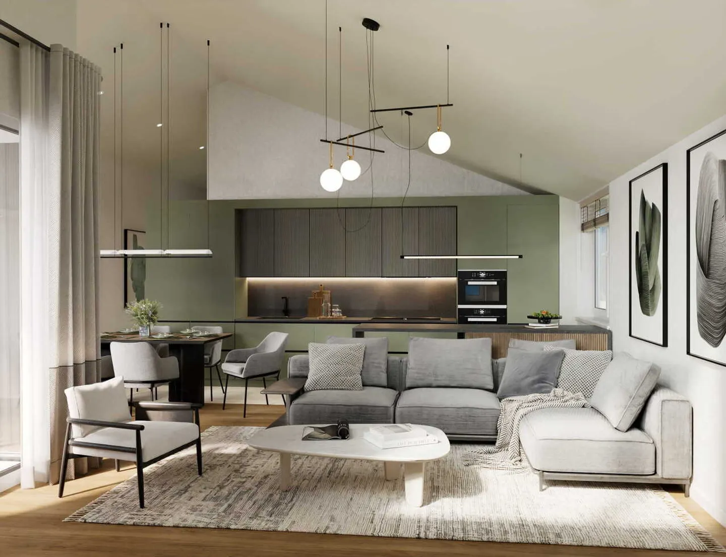 4.5 ROOMS WITH BALCONY, TERRACE AND GARDEN - EXCLUSIVE - Photo 6 of 8