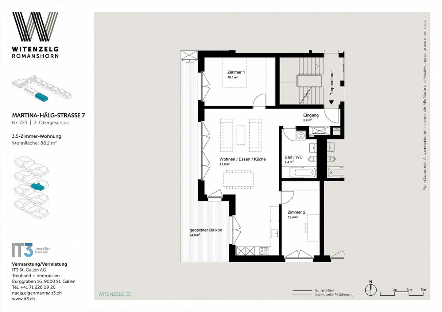 3.5 Zimmerwohnung in Romanshorn - Foto 6 von 6
