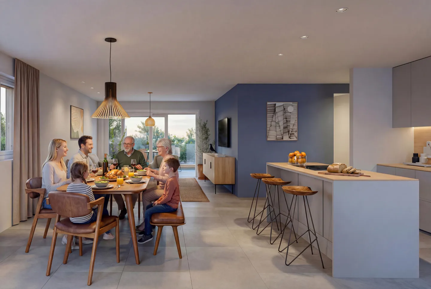 Familienwohnung mit 4,5 Zimmern. NEU - Foto 11 von 12