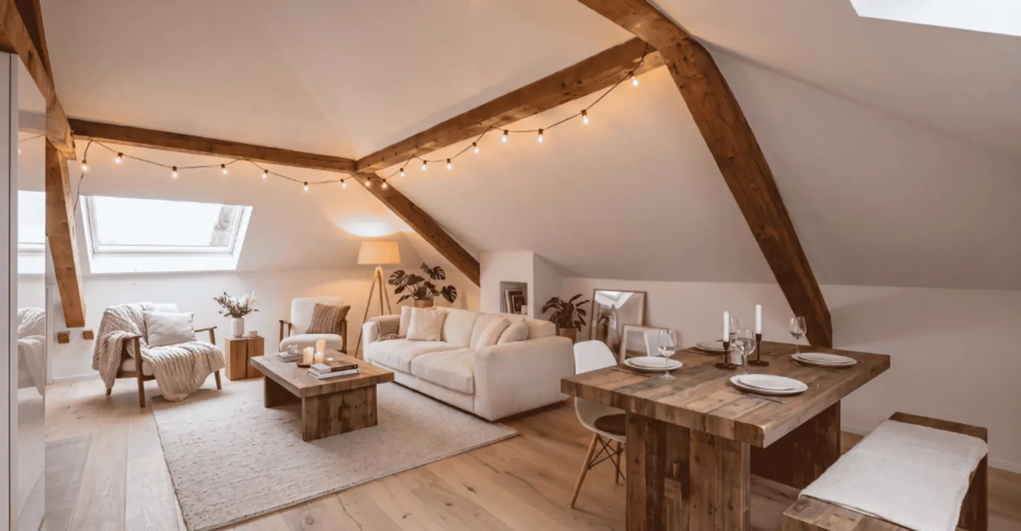 Loft rénové sous combles à Bulle - Photo 1 sur 9